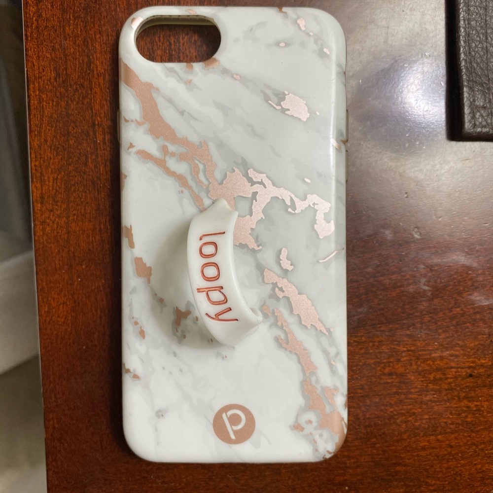 Loopy iPhone 8 Rose Gold Marble case